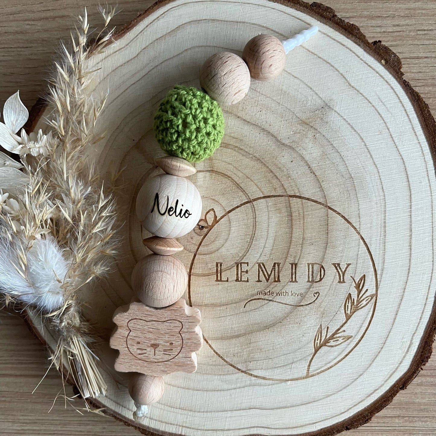 AUX Staubschutzstecker mit Holzmotiven