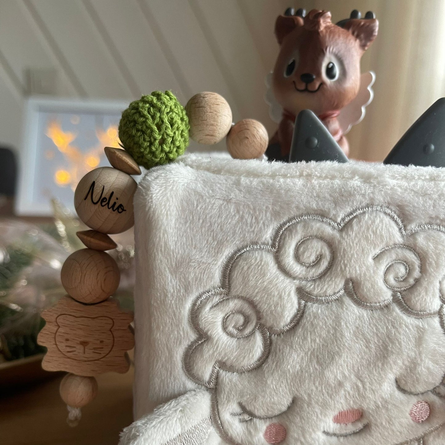 AUX Staubschutzstecker mit Holzmotiven