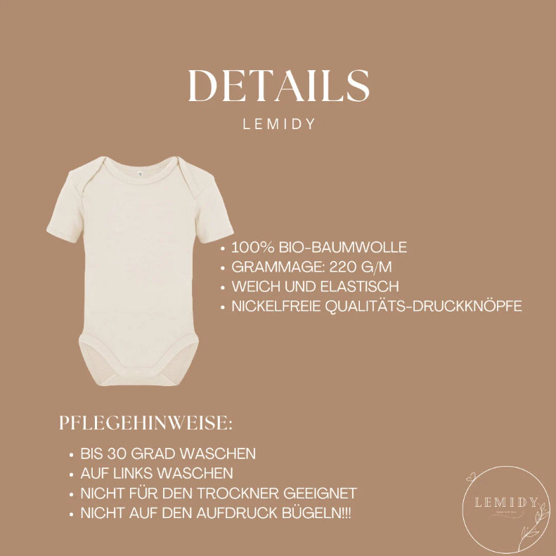 Babybody mit Name