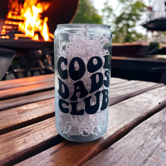 Cool Dads Club Trinkbecher aus Glas