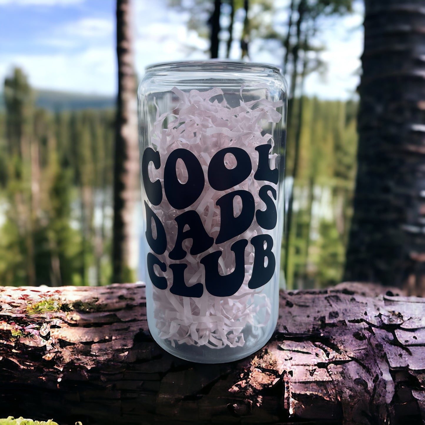 Cool Dads Club Trinkbecher aus Glas